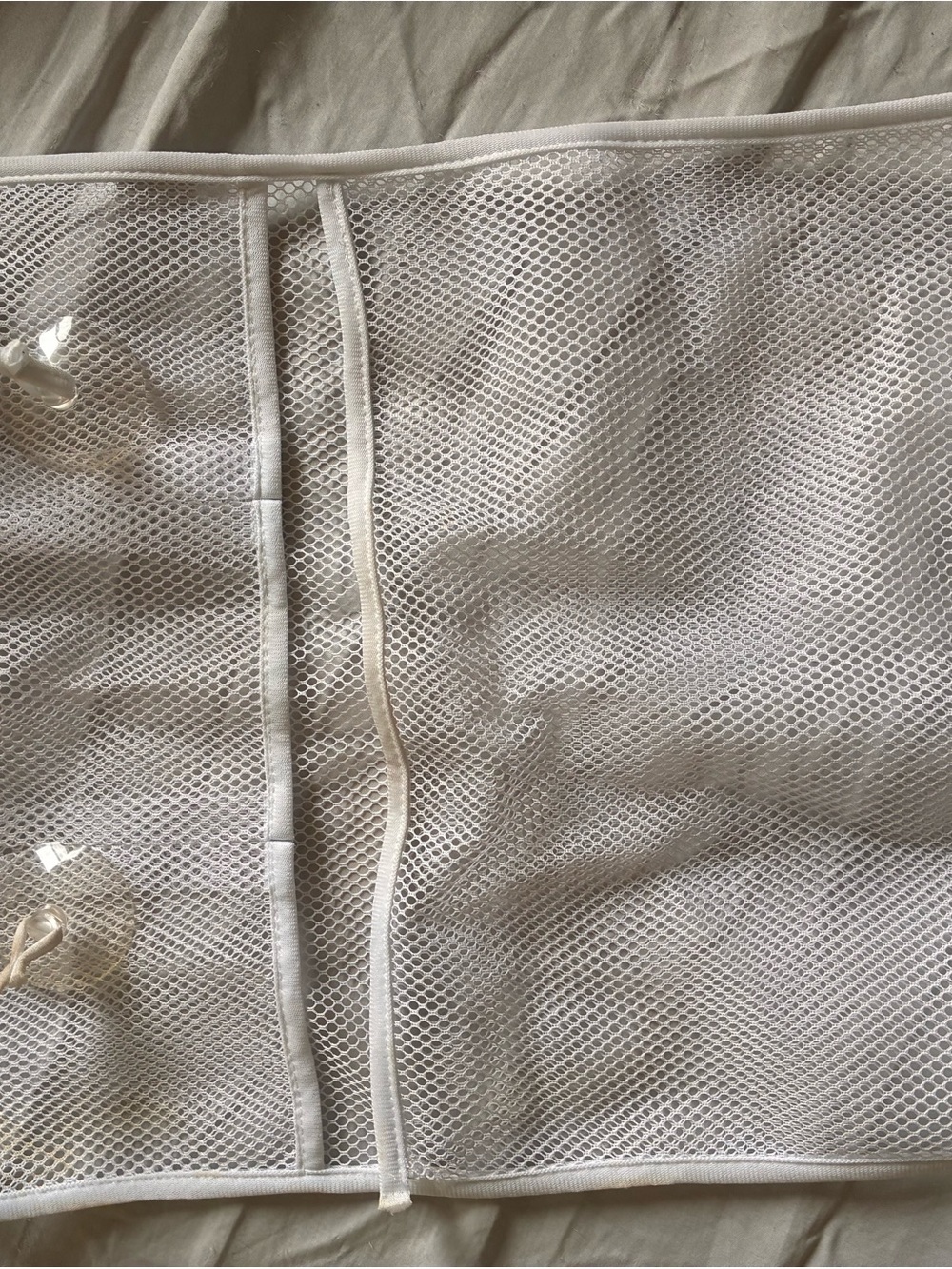 White Mesh bath toy holder